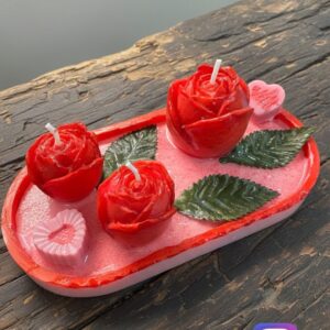 Barco de Rosas con corazón