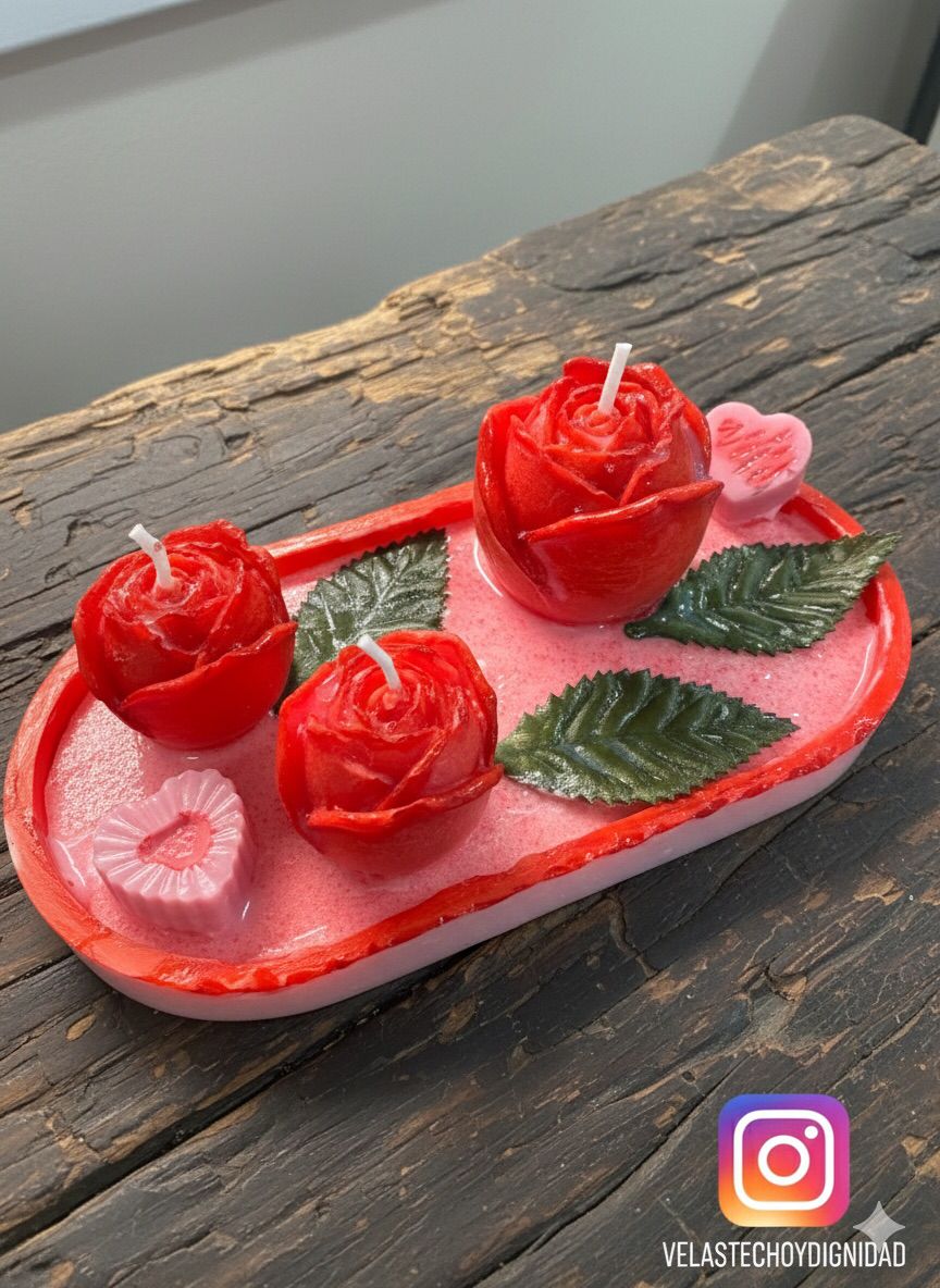 Barco de Rosas con corazón